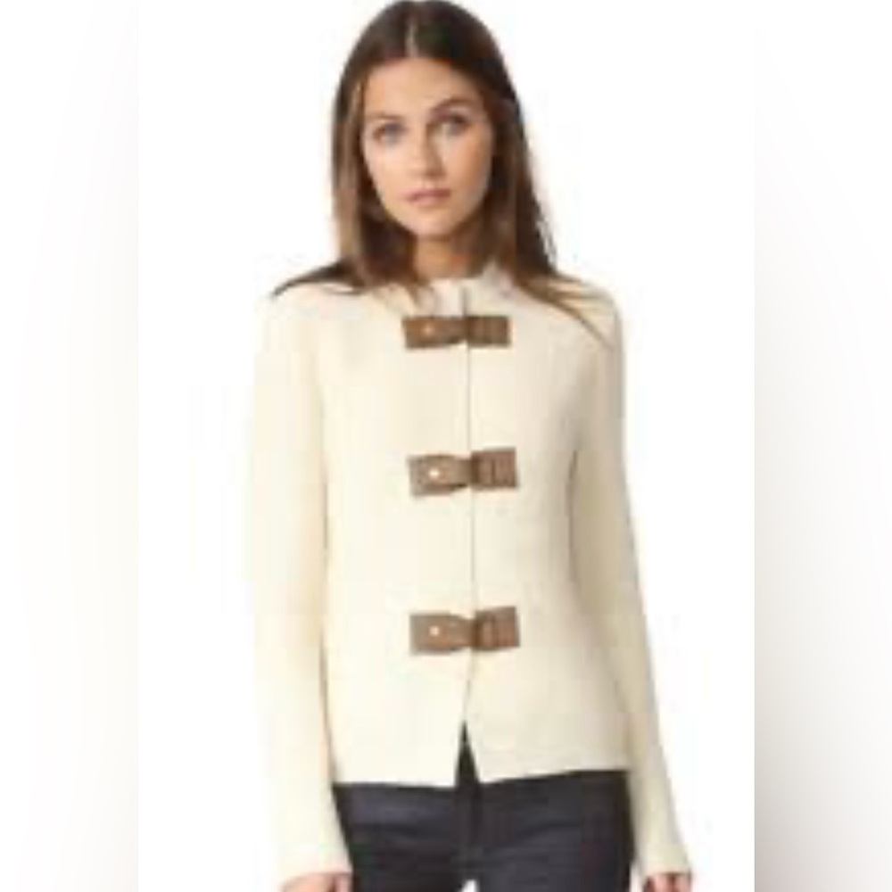 Tory Burch rose merino wool cardigan size S
